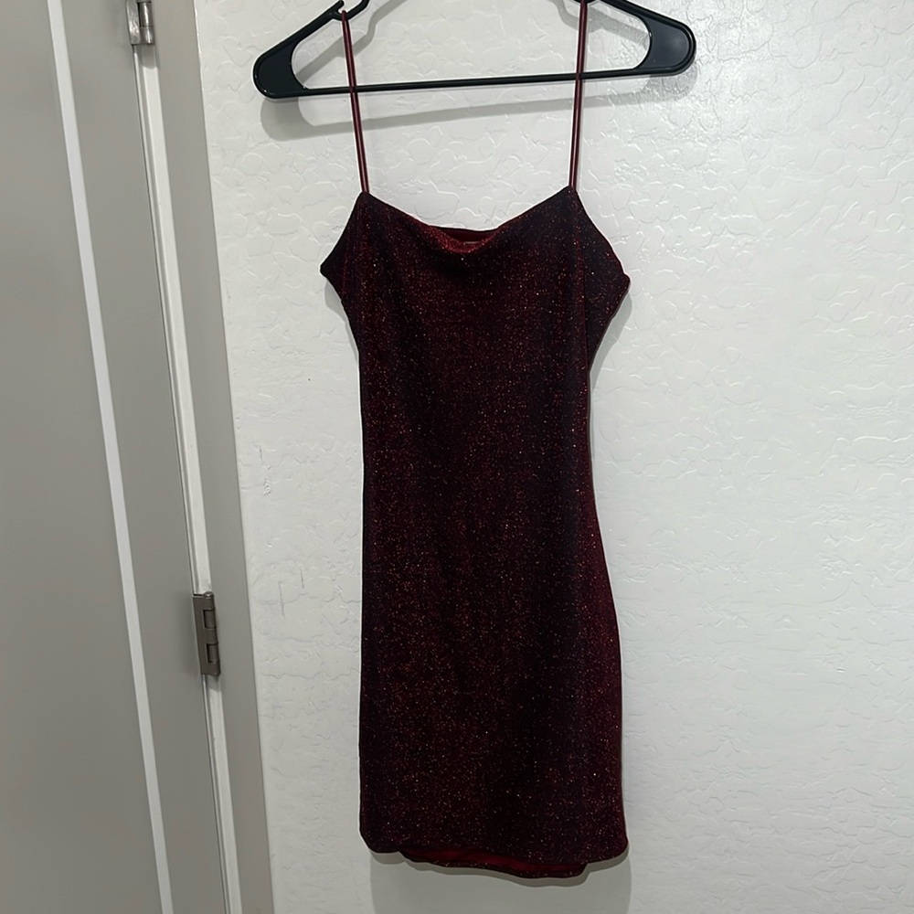 Princess Polly Sparkly Red Mini Dress